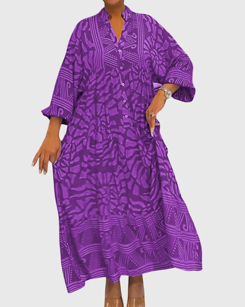 Clara | Maxi Dress With Elegant Print