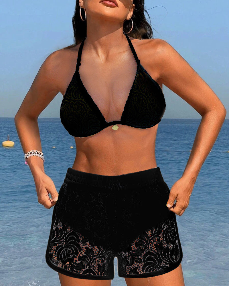 Lana® | Elegant Solid Lace Bikini Set