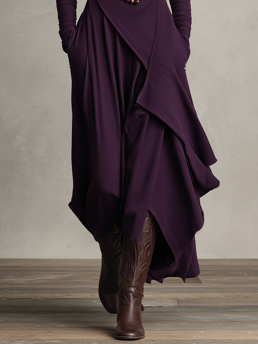 Natalie - Elegant Draped Dress