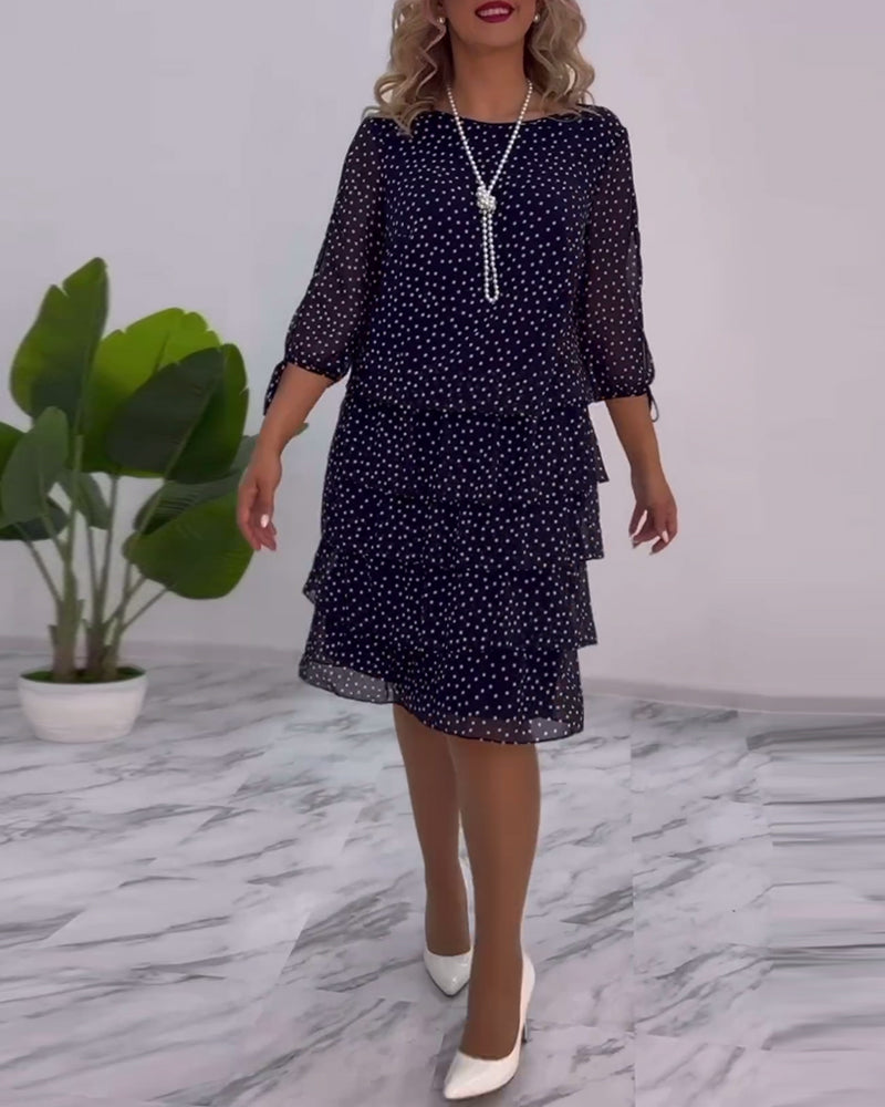 Giulia - Polka Dot Dress Fluid Elegance