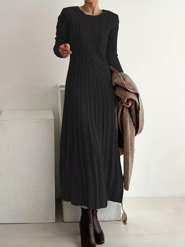 Jemima - Elegant Long Knit Dress