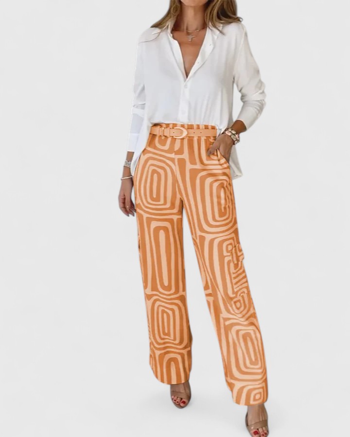Clara | Elegant Two-Piece Set (Includes a Free Belt)