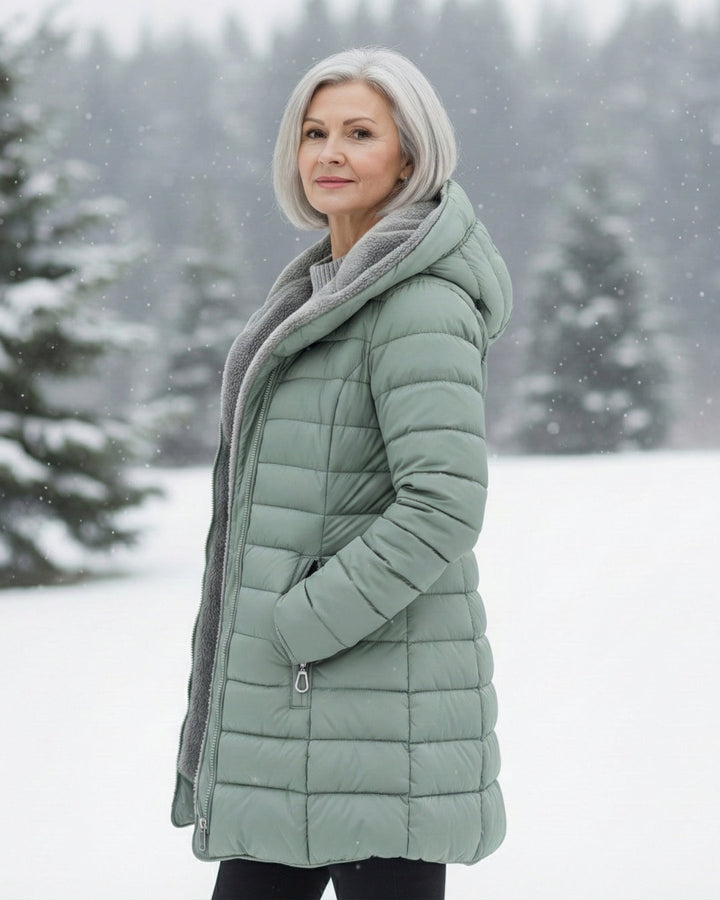 Clair | Double-Faced Fleece Puffer Jacket