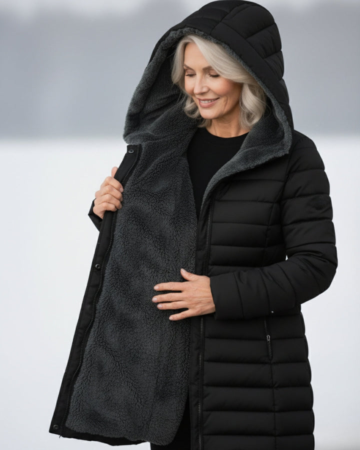 Clair | Double-Faced Fleece Puffer Jacket
