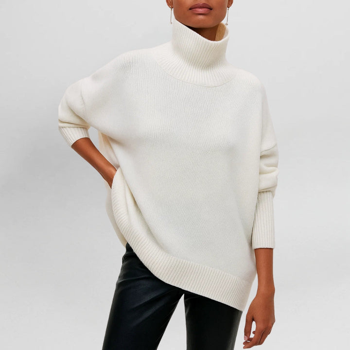 Stefanie | Warm and Refined Sweater with High Collar