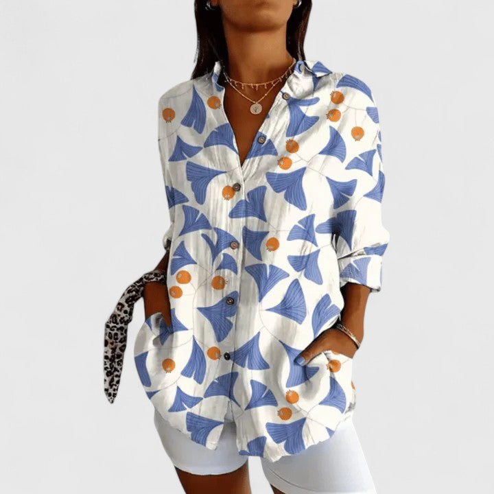 Clara | Elegant Floral Blouse