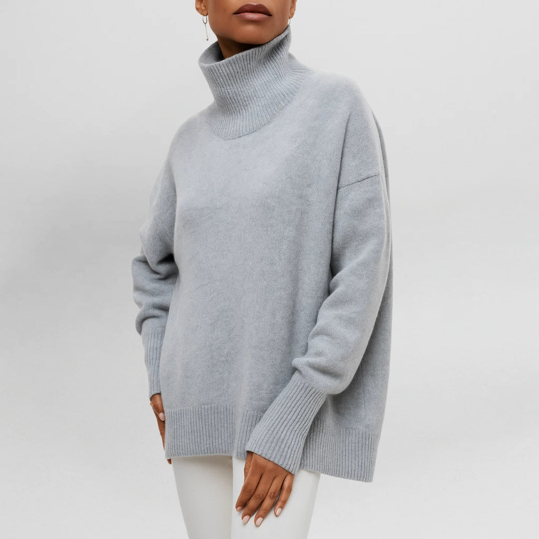 Stefanie | Warm and Refined Sweater with High Collar