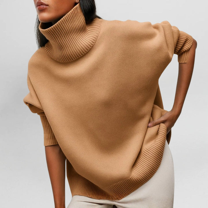 Stefanie | Warm and Refined Sweater with High Collar