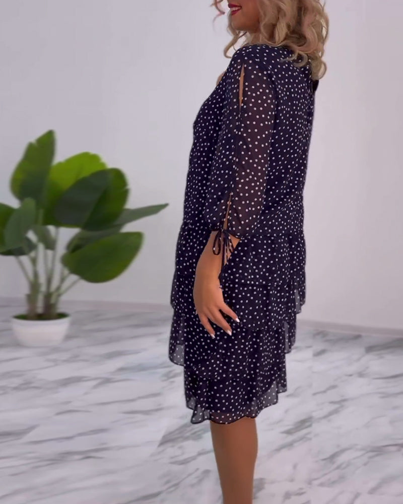 Giulia - Polka Dot Dress Fluid Elegance