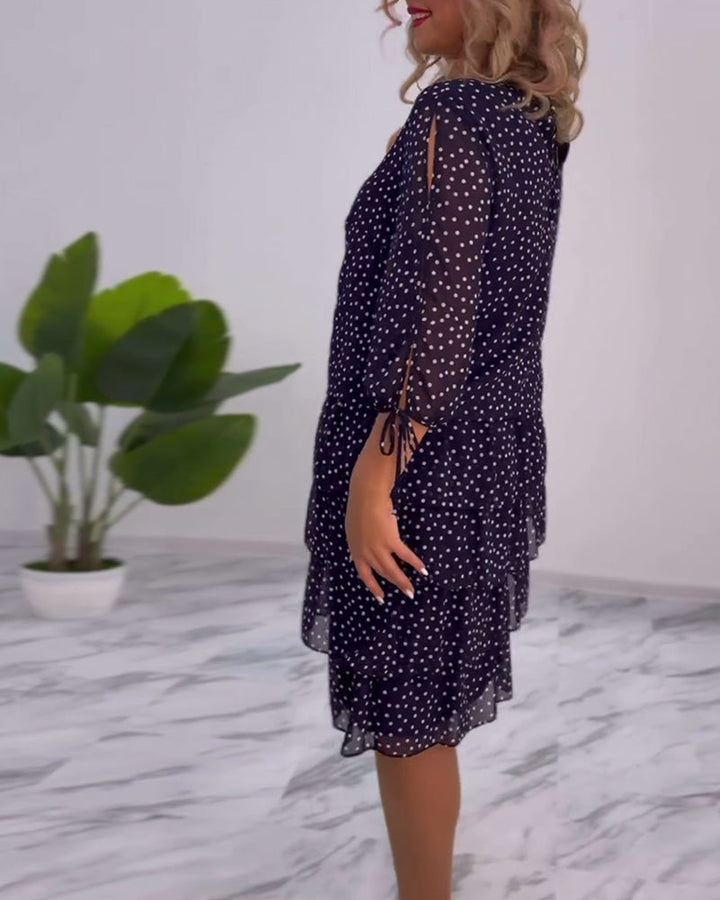 Giulia - Polka Dot Dress Fluid Elegance
