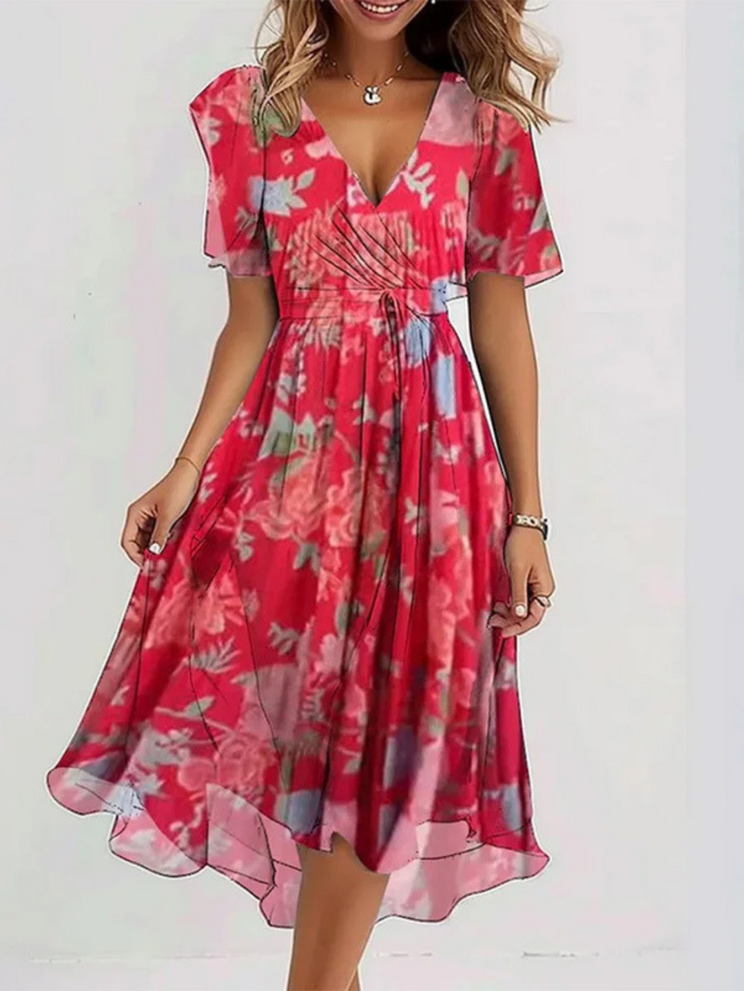 Clara | Summer Dress With Belly Cover
