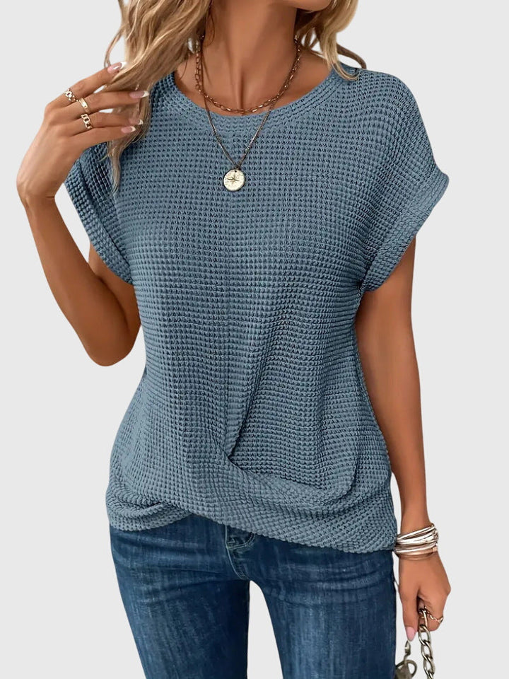 Clara | Elegant Blouse with Crew Neck