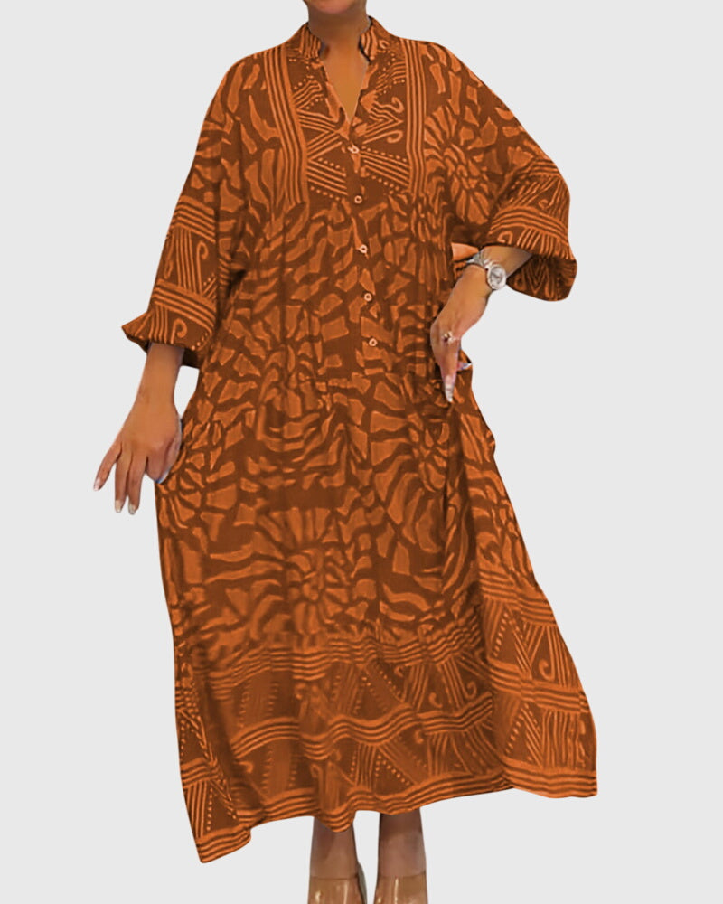 Clara | Maxi Dress With Elegant Print