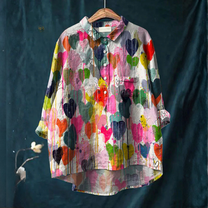 Carlotta – Linen Patterned Shirt