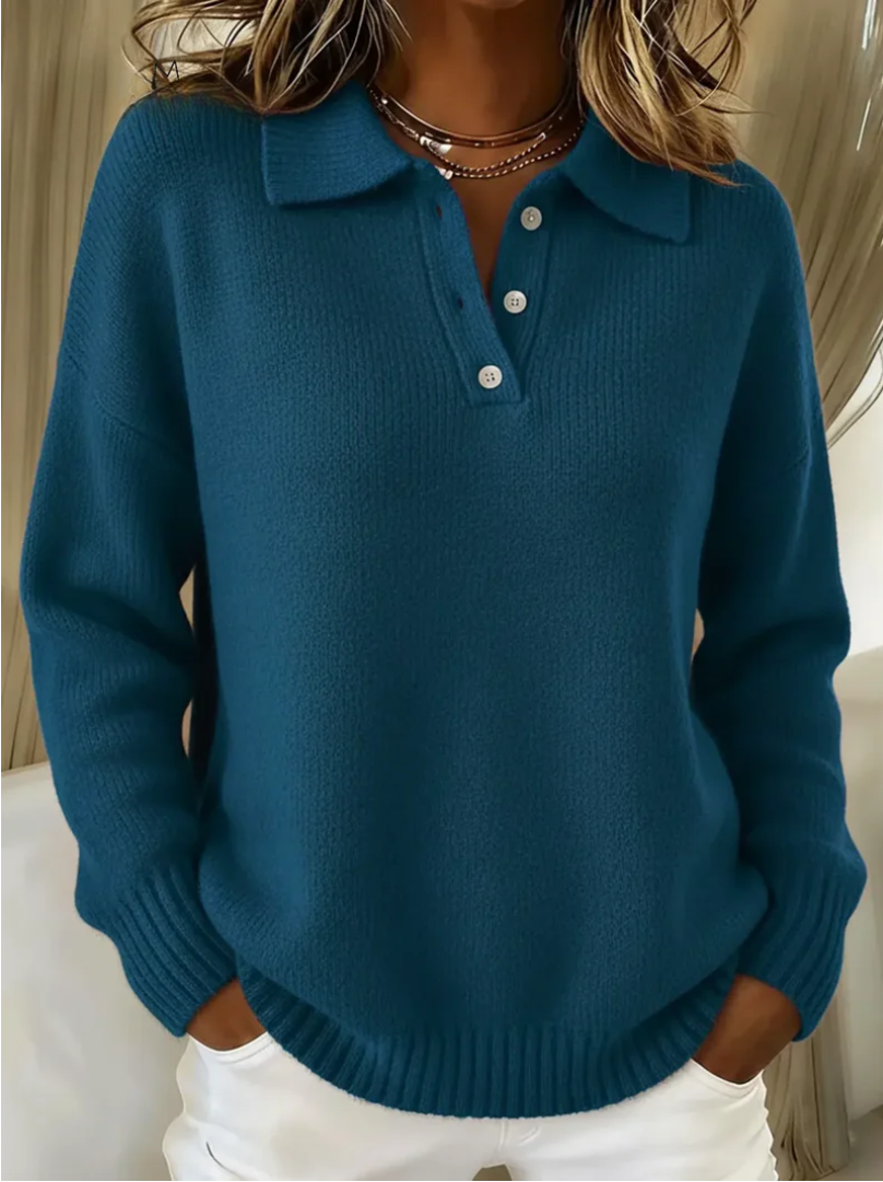 Wiktoria | Soft Sweater With Collar