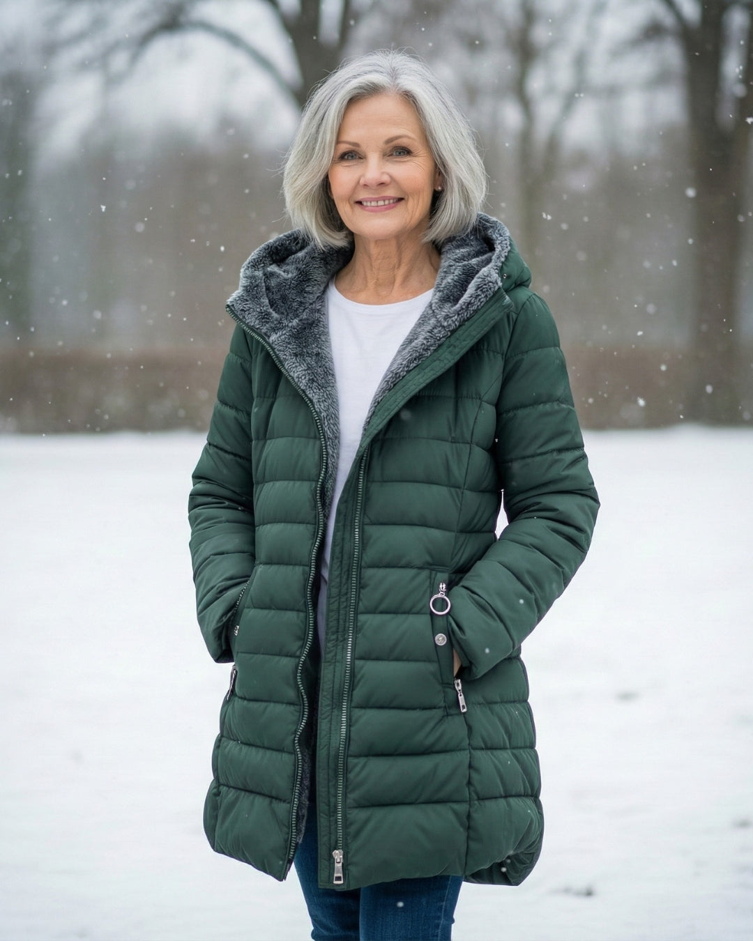 Clair | Double-Faced Fleece Puffer Jacket
