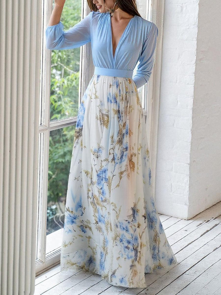 Beautiful Maxi Dress with Floral Print