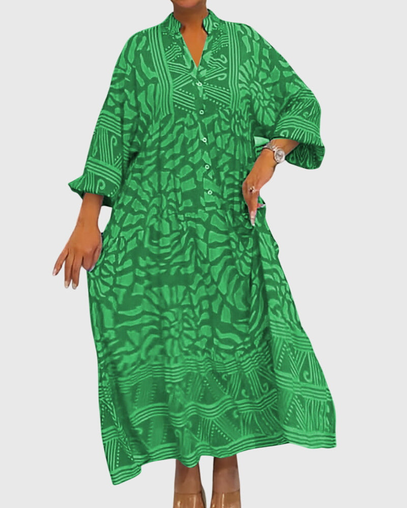 Clara | Maxi Dress With Elegant Print