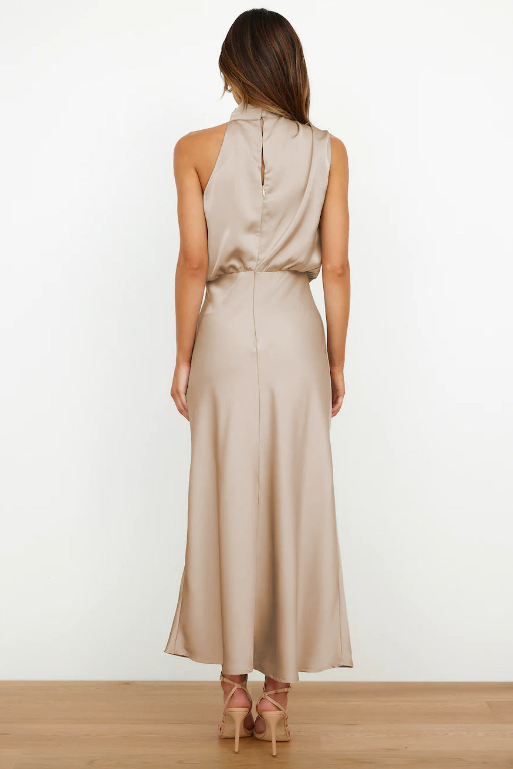 Quentin Dress Sahara Draped