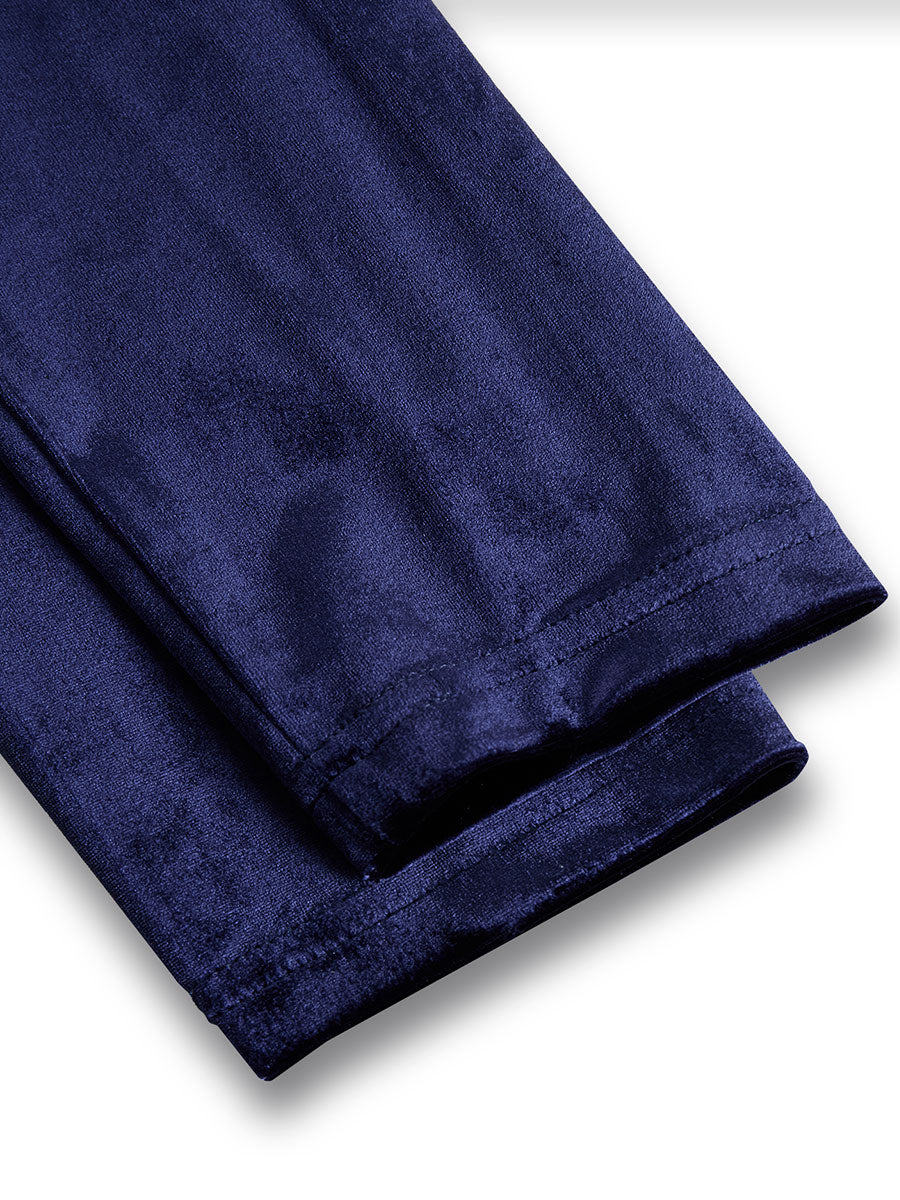 Larah – Luxurious Velvet Long-Sleeve Midi Dress
