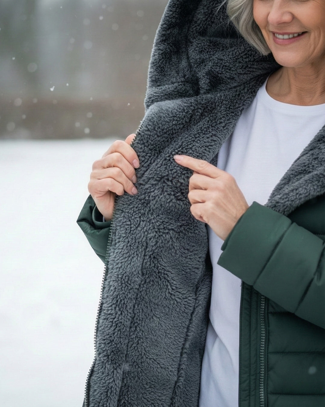 Clair | Double-Faced Fleece Puffer Jacket