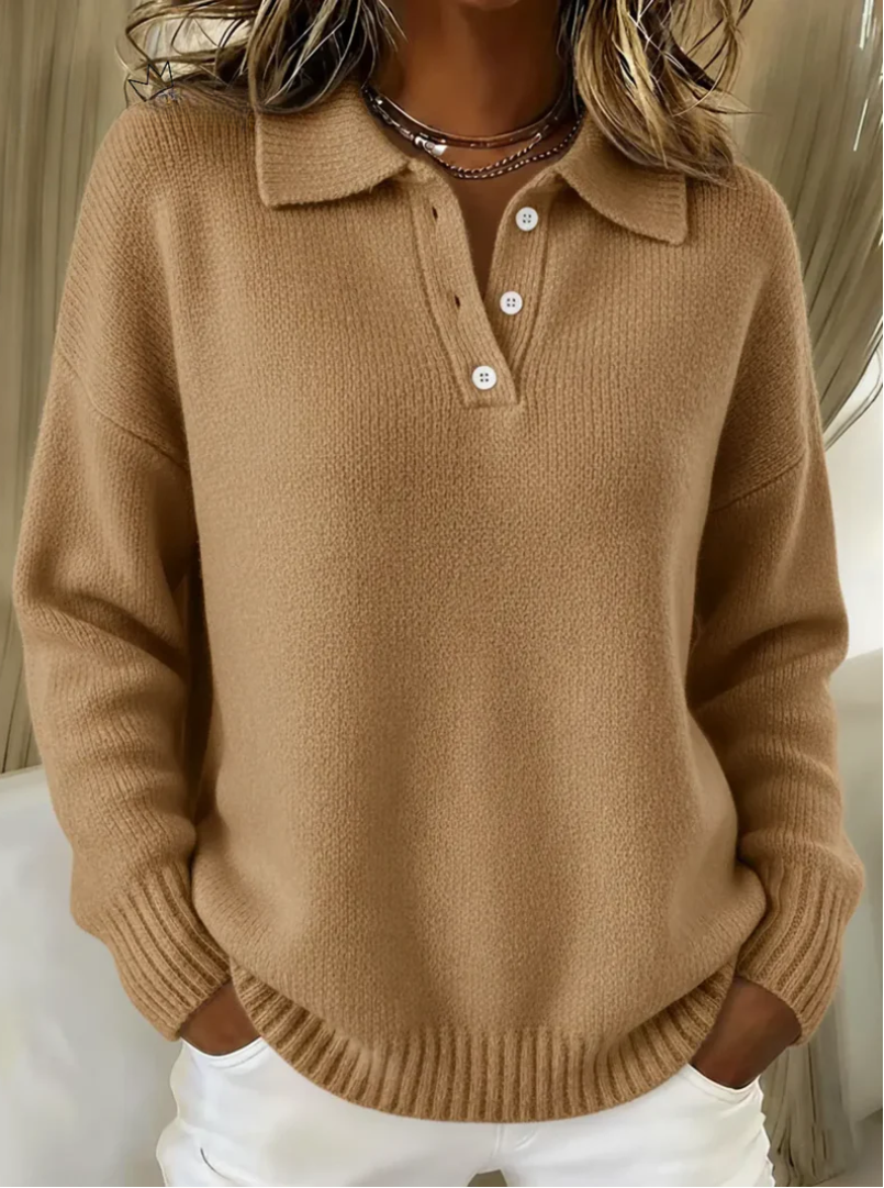 Wiktoria | Soft Sweater With Collar