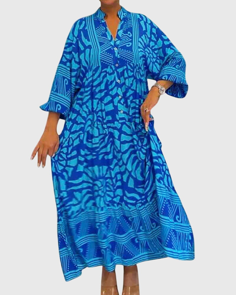 Clara | Maxi Dress With Elegant Print