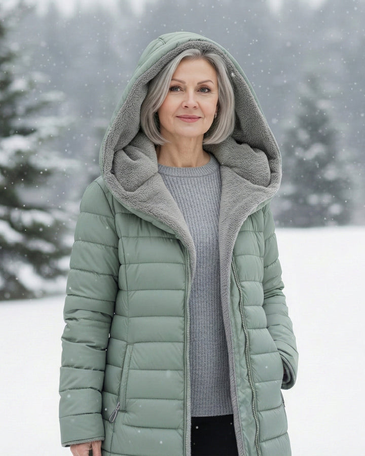 Clair | Double-Faced Fleece Puffer Jacket