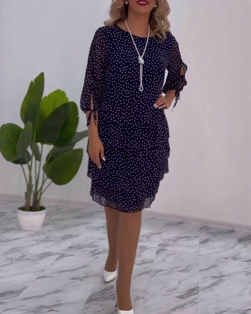 Giulia - Polka Dot Dress Fluid Elegance