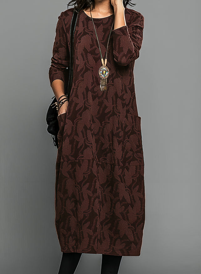 Cassie | Casual Winter Dress with Round Neck