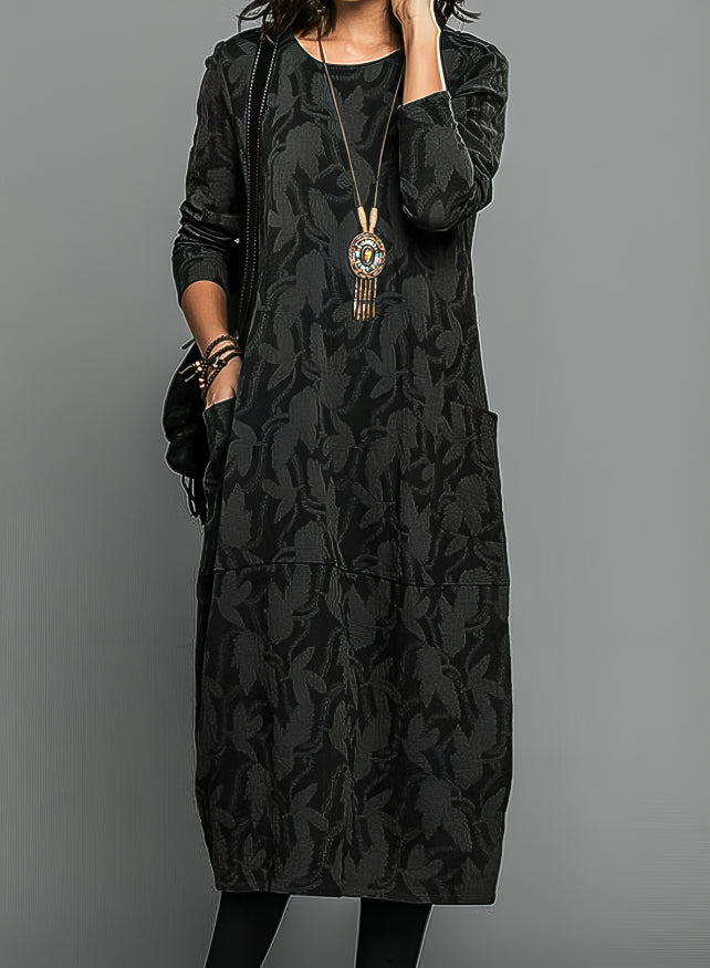 Cassie | Casual Winter Dress with Round Neck