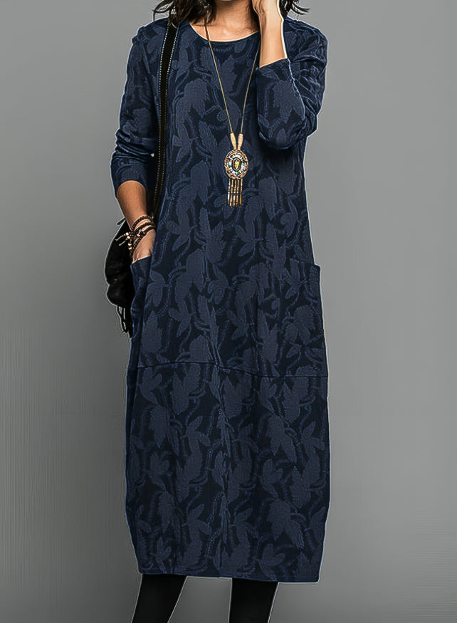 Cassie | Casual Winter Dress with Round Neck