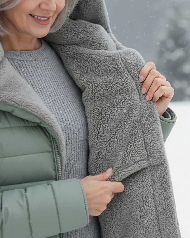 Clair | Double-Faced Fleece Puffer Jacket