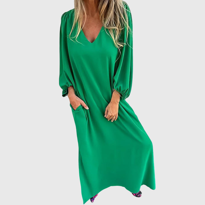 Clara | Long Boho Dress with Pockets