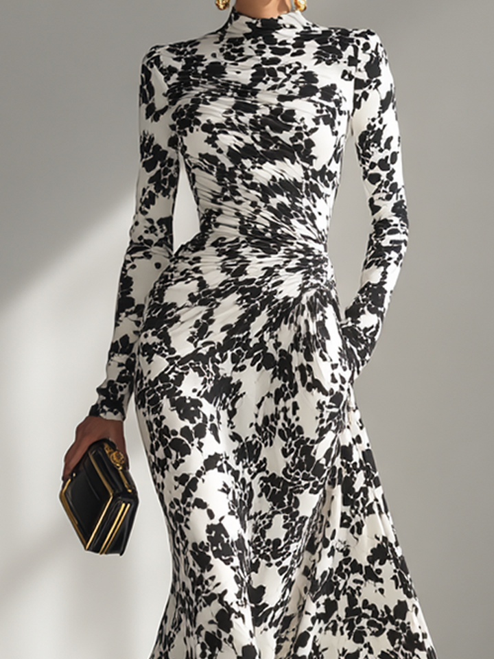 Grace | Elegant long dress with floral print