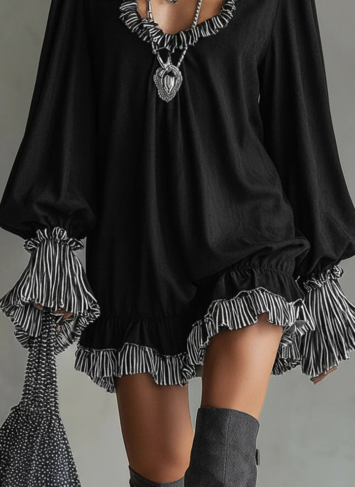 Jessica | Elegant Faux Suede Dress
