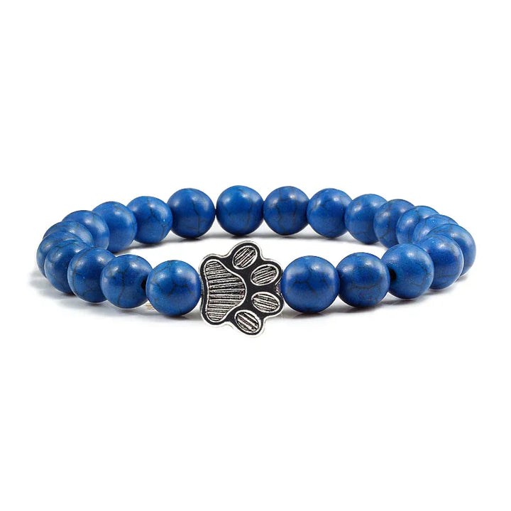 Bracelet with decorated paw prints