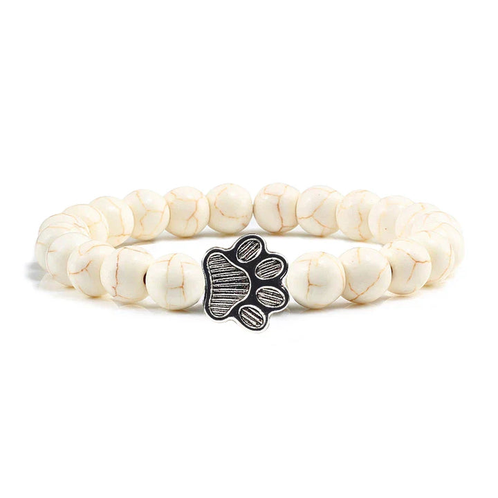 Bracelet with decorated paw prints
