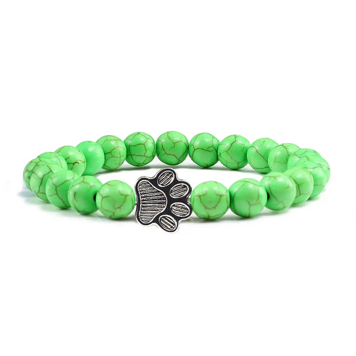 Bracelet with decorated paw prints