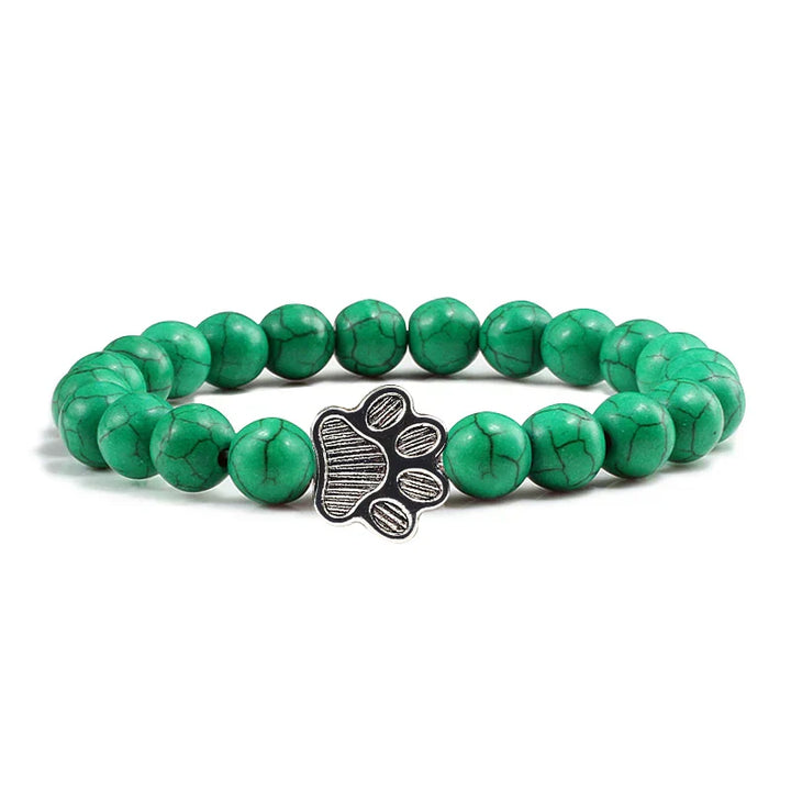 Bracelet with decorated paw prints
