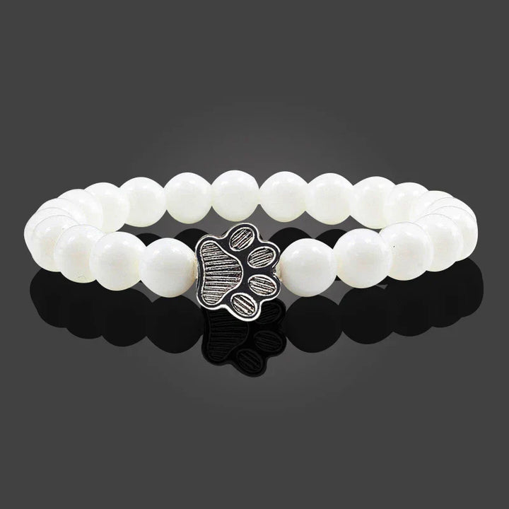 Bracelet with decorated paw prints