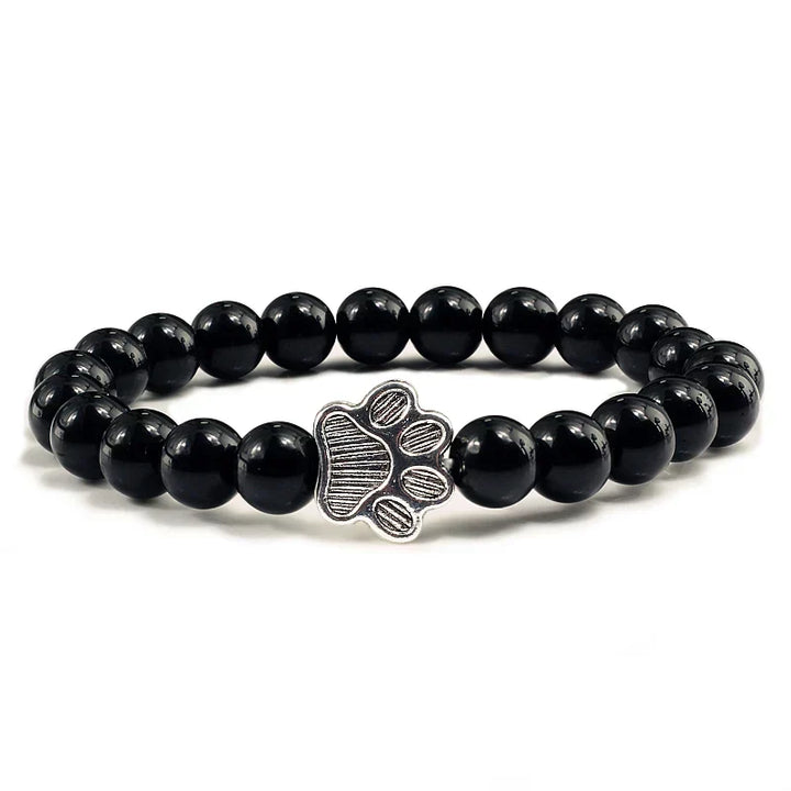 Bracelet with decorated paw prints