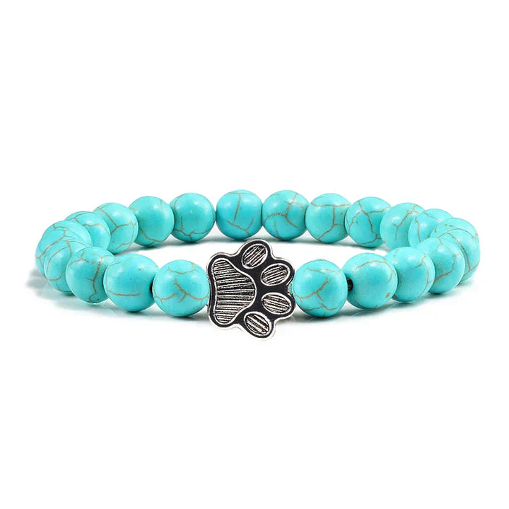 Bracelet with decorated paw prints