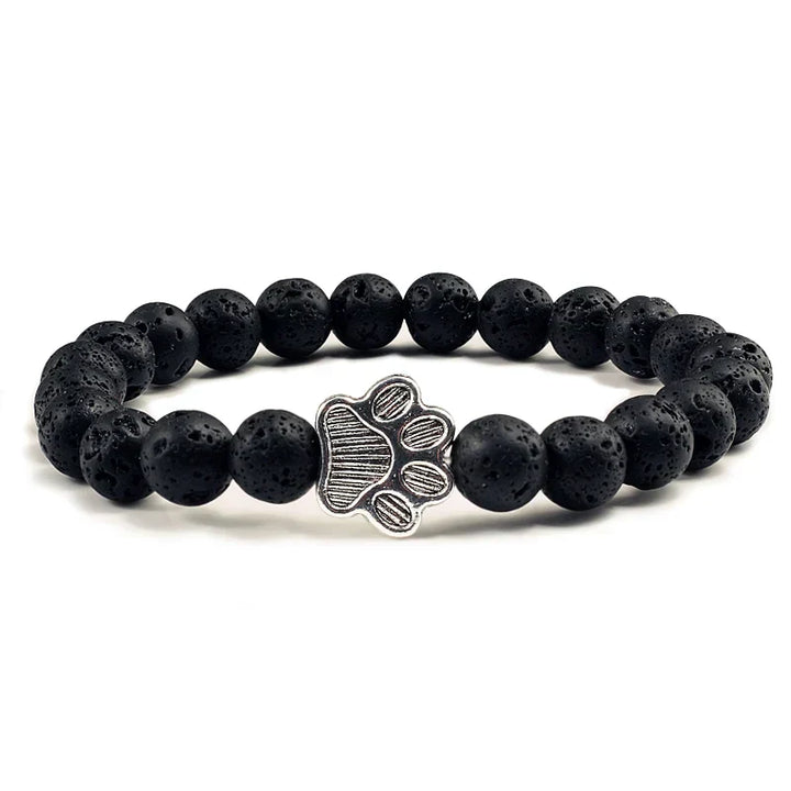 Bracelet with decorated paw prints