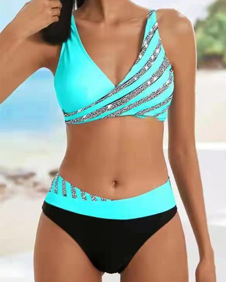 Mona – Printed Bikini in Warm Tones