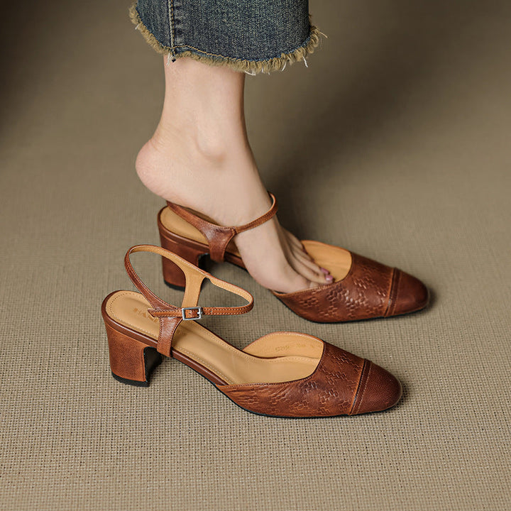 Elegant High Heels Made of Genuine Leather Valery