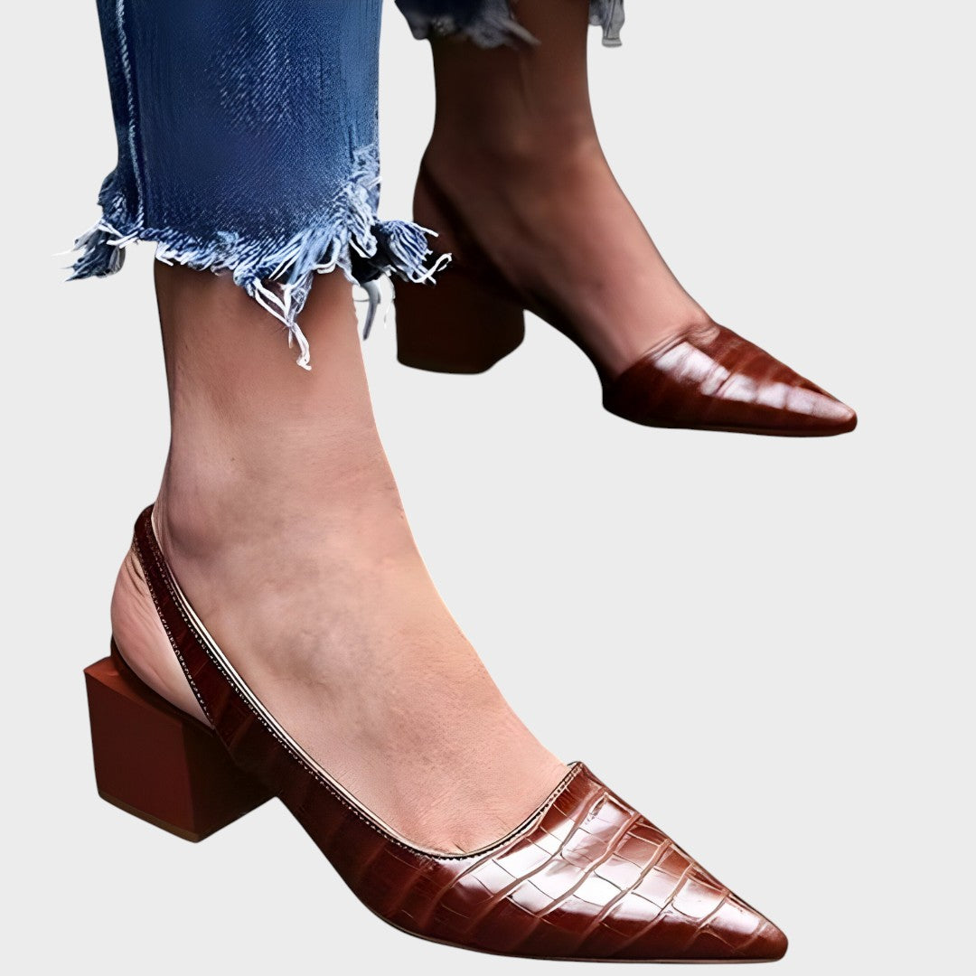 Mirela | Leather Stiletto Heels