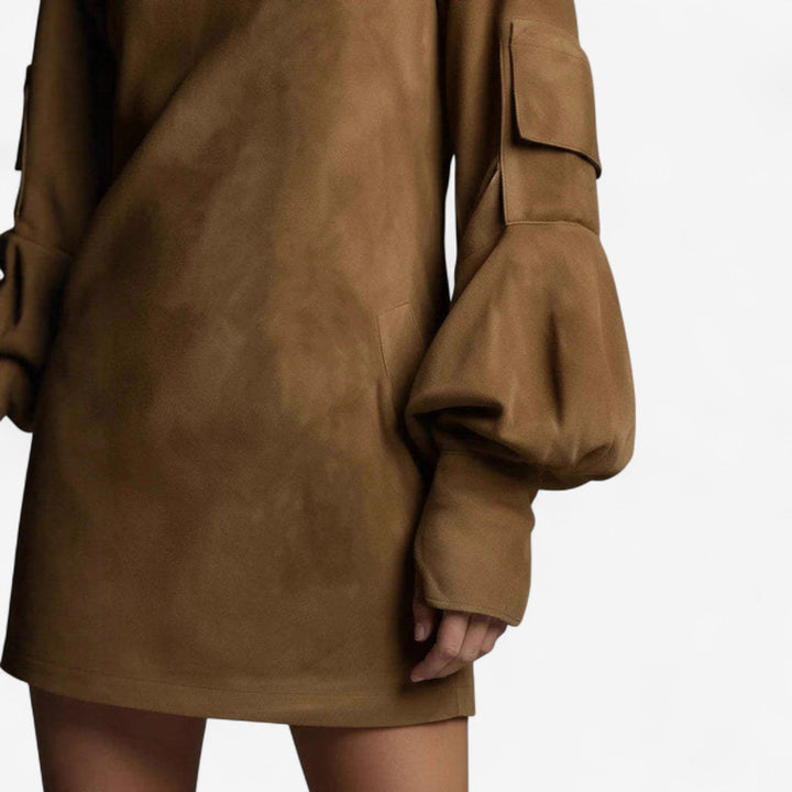 Tania™ Mini Dress with Collar