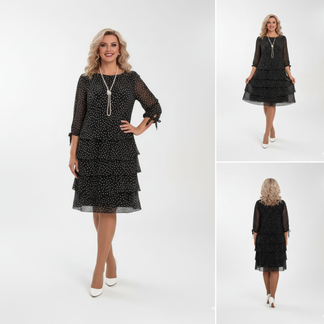 Giulia - Polka Dot Dress Fluid Elegance
