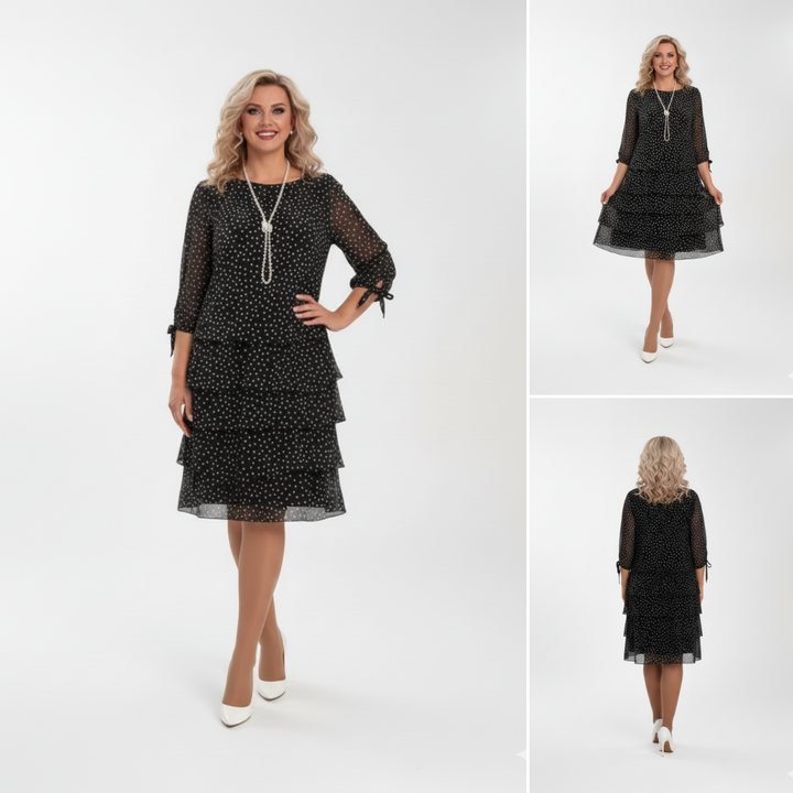 Giulia - Polka Dot Dress Fluid Elegance